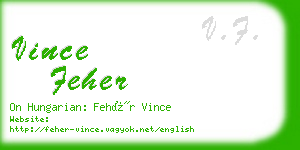 vince feher business card